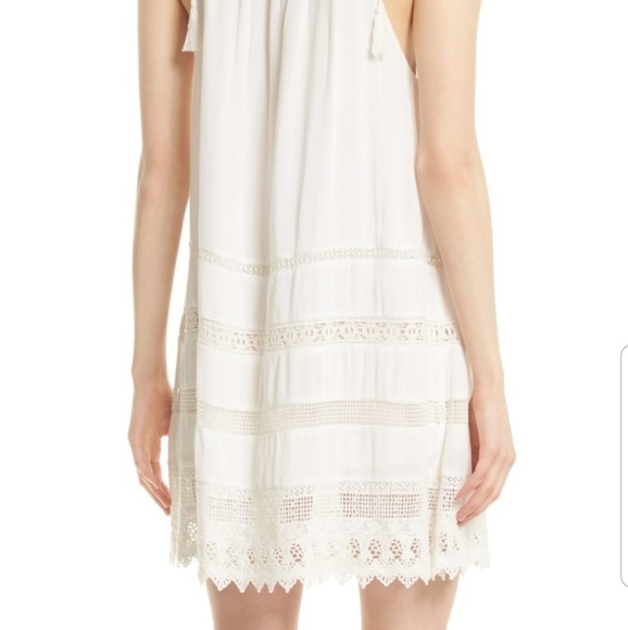 Alice + Olivia White Danna Lace Tassel Dress - Picture 3 of 7